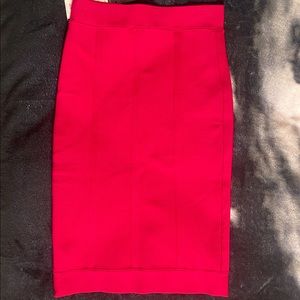 BCBGMAXAZRIA "Nita" New Red pencil skirt